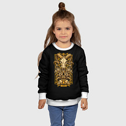 Свитшот детский Овен, цвет: 3D-белый — фото 2