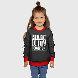 Свитшот детский Straight Outta Compton, цвет: 3D-красный — фото 2