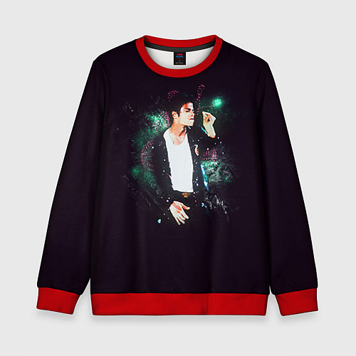 Детский свитшот Michael Jackson / 3D-Красный – фото 1