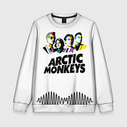 Свитшот детский Arctic Monkeys: Music Wave, цвет: 3D-белый