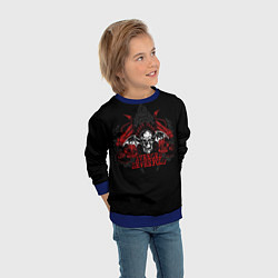 Свитшот детский Avenged Sevenfold: Fly Skull, цвет: 3D-синий — фото 2