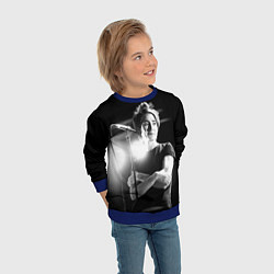Свитшот детский Земфира на сцене, цвет: 3D-синий — фото 2