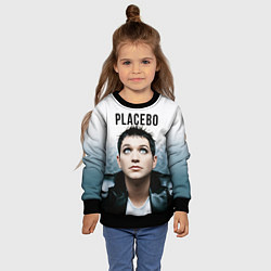 Свитшот детский Placebo: Brian Molko, цвет: 3D-черный — фото 2
