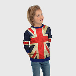 Свитшот детский Великобритания, цвет: 3D-синий — фото 2