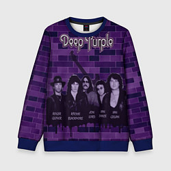 Свитшот детский Deep Purple, цвет: 3D-синий