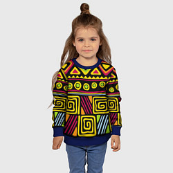 Свитшот детский Африка, цвет: 3D-синий — фото 2