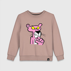Свитшот хлопковый детский Розовая пантера, цвет: пыльно-розовый