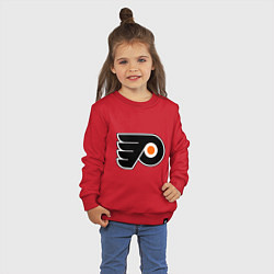 Свитшот хлопковый детский Philadelphia Flyers, цвет: красный — фото 2