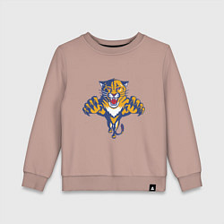 Свитшот хлопковый детский Florida Panthers, цвет: пыльно-розовый