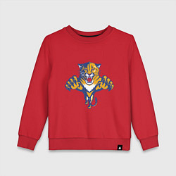 Свитшот хлопковый детский Florida Panthers, цвет: красный