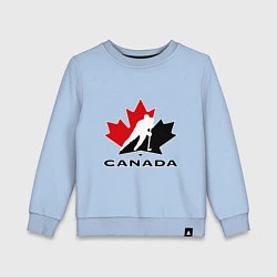 Свитшот хлопковый детский Canada, цвет: мягкое небо