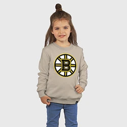 Свитшот хлопковый детский Boston Bruins, цвет: миндальный — фото 2