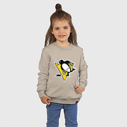Свитшот хлопковый детский Pittsburgh Penguins: Malkin 71, цвет: миндальный — фото 2