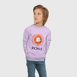 Свитшот хлопковый детский Roma, цвет: лаванда — фото 2