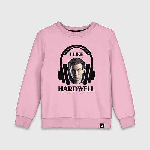 Детский свитшот I like Hardwell / Светло-розовый – фото 1