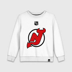 Свитшот хлопковый детский New Jersey Devils: Kovalchuk 17, цвет: белый