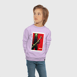 Свитшот хлопковый детский The Shining, цвет: лаванда — фото 2