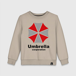 Свитшот хлопковый детский Umbrella corporation, цвет: миндальный