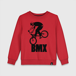 Свитшот хлопковый детский BMX 3, цвет: красный