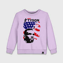 Свитшот хлопковый детский Mike Tyson: USA Boxing, цвет: лаванда