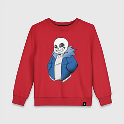 Свитшот хлопковый детский Sans, цвет: красный