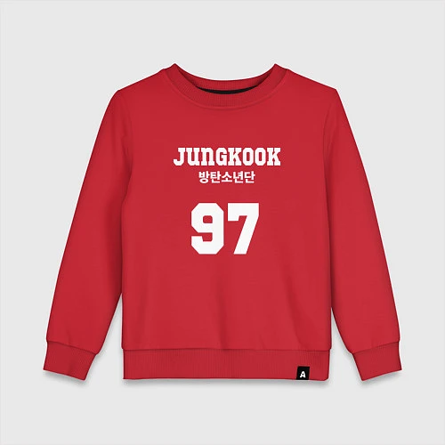 Детский свитшот Jungkook 97 / Красный – фото 1