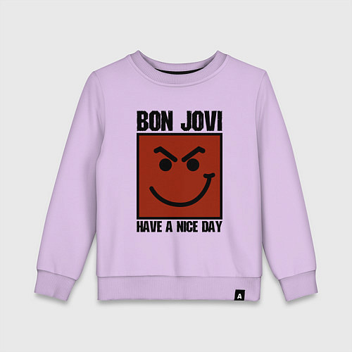 Детский свитшот Bon Jovi: Have a nice day / Лаванда – фото 1