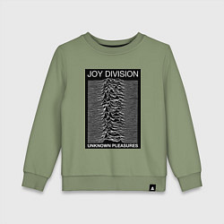 Свитшот хлопковый детский Joy Division: Unknown Pleasures, цвет: авокадо