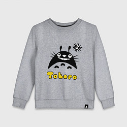 Свитшот хлопковый детский Totoro тоторо, цвет: меланж