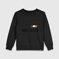 Свитшот хлопковый детский Сборная Ирландии: 7 номер, цвет: черный