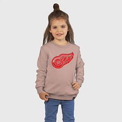 Свитшот хлопковый детский Detroit Red Wings: Pavel Datsyuk, цвет: пыльно-розовый — фото 2