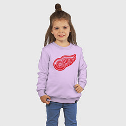 Свитшот хлопковый детский Detroit Red Wings: Pavel Datsyuk, цвет: лаванда — фото 2