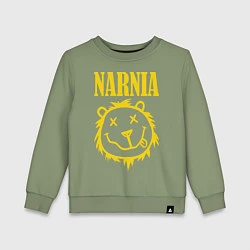 Свитшот хлопковый детский Narnia, цвет: авокадо