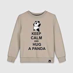 Детский свитшот Keep Calm & Hug A Panda