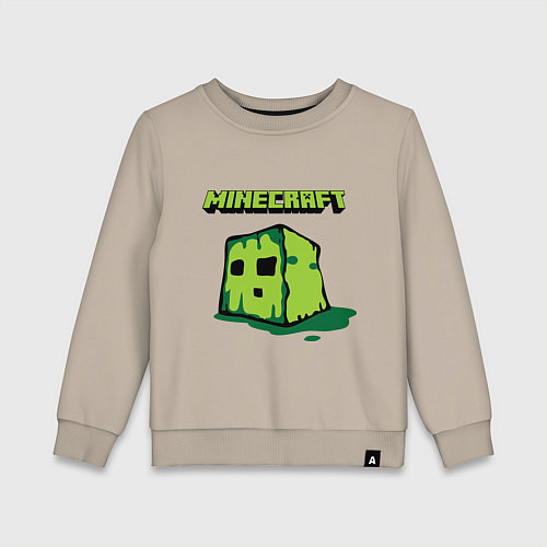 Детский свитшот Minecraft Creeper / Миндальный – фото 1