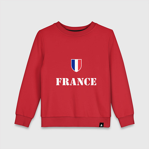 Детский свитшот France / Красный – фото 1