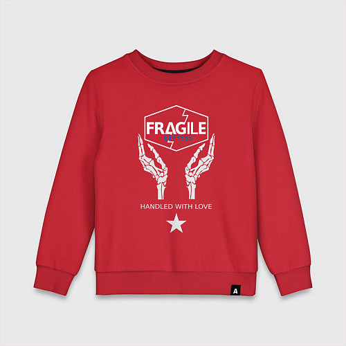 Детский свитшот Fragile Express / Красный – фото 1