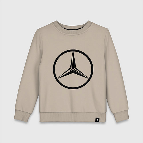 Детский свитшот Mercedes-Benz logo / Миндальный – фото 1