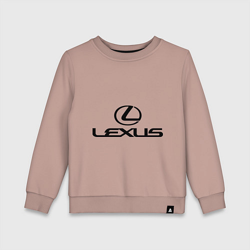 Детский свитшот Lexus logo / Пыльно-розовый – фото 1