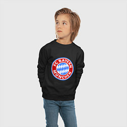 Свитшот хлопковый детский Bayern Munchen FC, цвет: черный — фото 2