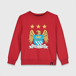 Свитшот хлопковый детский Manchester City FC, цвет: красный