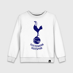 Свитшот хлопковый детский Tottenham FC, цвет: белый