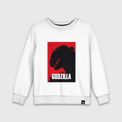 Свитшот хлопковый детский Godzilla: Sunrise Poster, цвет: белый