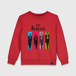 Свитшот хлопковый детский Walking Beatles, цвет: красный