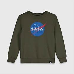 Свитшот хлопковый детский NASA: Sasa, цвет: хаки