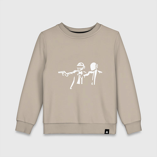 Детский свитшот Daft Punk / Миндальный – фото 1