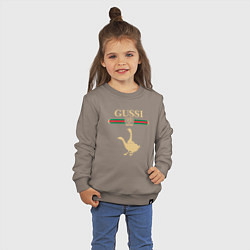 Свитшот хлопковый детский GUSSI Fashion, цвет: утренний латте — фото 2