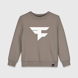 Свитшот хлопковый детский FAZE Symbol, цвет: утренний латте