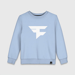 Свитшот хлопковый детский FAZE Symbol, цвет: мягкое небо