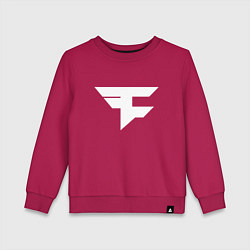 Свитшот хлопковый детский FAZE Symbol, цвет: маджента